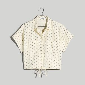 Madewell Cream Patterned Blouse